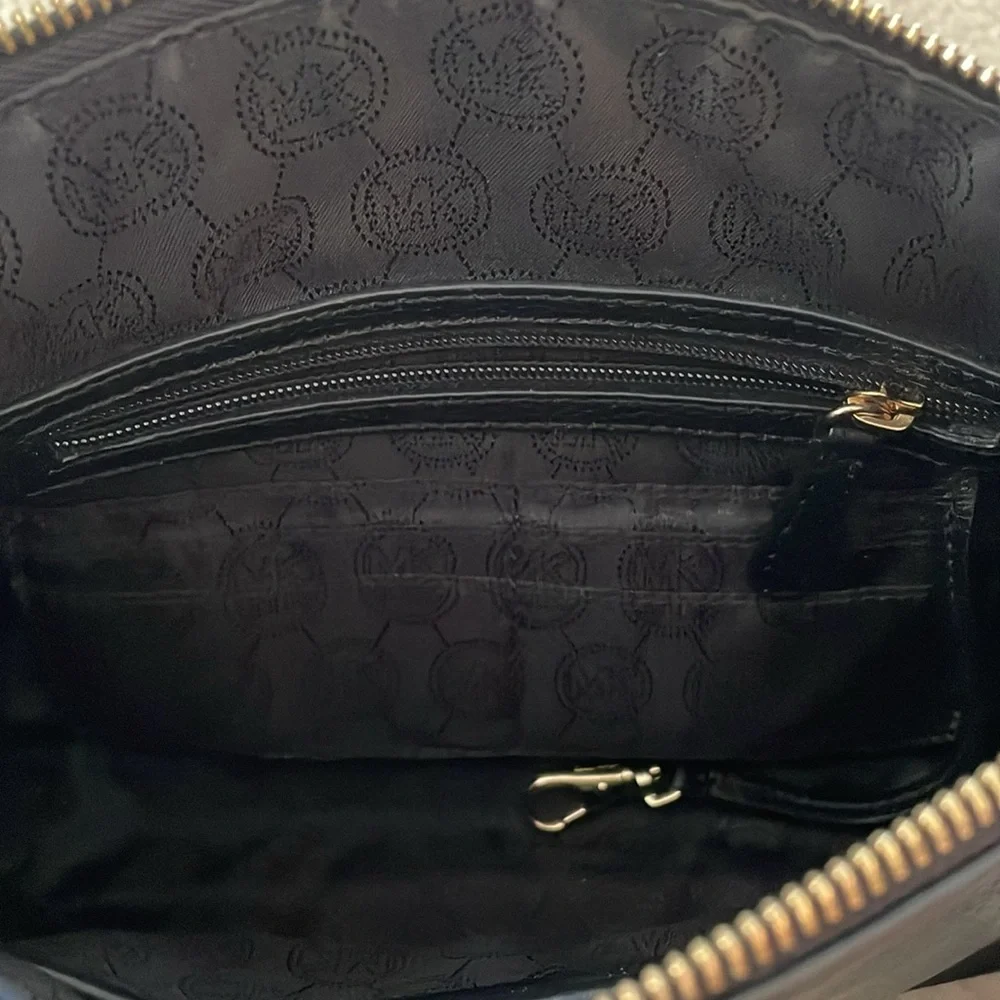 Michael Kors Black and Gold Crossbody Bag
